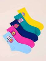 Cartoon  Multicolor Men Socks 949