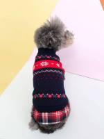 Geometric Multicolor Pet Clothing 5266