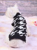  Houndstooth Multicolor Pet Clothing 932