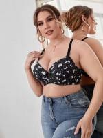  Multicolor  Plus Size Bras  Bralettes 619