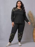  Regular Fit Long Sleeve Plus Size Co-Ords 2789