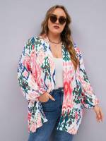   Floral Plus Size Kimonos 4588