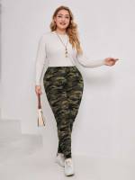 Camo  Skinny Plus Size Leggings 9123