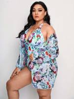   Halter Plus Size One-Pieces 8735