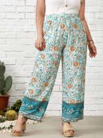  Loose Multicolor Plus Size Pants 9856