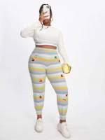 Embroidery Fruit&Vegetable  Plus Size Knitwear 4433