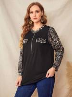  Regular Fit Long Sleeve Women Plus Clothing 3285