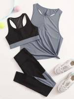 Sleeveless Round Neck Women Activewear 2934