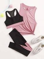  Twist Round Neck Colorblock Sports 29