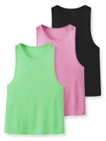  Regular Plain Multicolor Women Activewear 3500