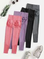 Multicolor  Plain Women Activewear 376