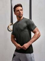 Multicolor Regular Fit Round Neck Men Activewear 4465