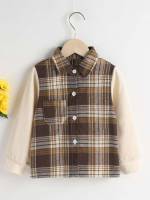 Preppy Plaid Multicolor Toddler Boy Coats 2641