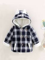 Regular Fit Multicolor Plaid Kids Clothing 1132