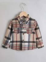 Regular Fit Multicolor Collar Pocket Toddler Boys Clothing 5548