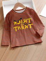 Multicolor Striped Long Sleeve Toddler Boys Clothing 3334