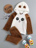 Long Sleeve Multicolor Hooded Regular Fit Toddler Boys Clothing 4083