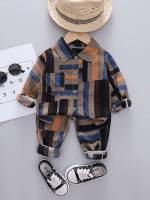 Button Front Regular Fit Multicolor Toddler Boys Clothing 7108