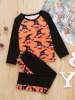  Multicolor Long Sleeve Toddler Boy Two-piece Outfits 8910