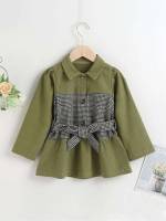  Collar Long Toddler Girl Blouses 1140