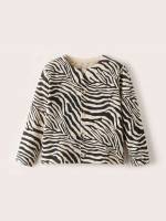  Long Sleeve Casual Zebra Stripe Kids Clothing 7164