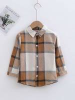 Casual Plaid Regular Multicolor Kids Clothing 6517