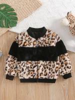 Long Sleeve Regular Fit Leopard Kids Clothing 4204