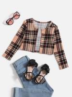 Crop Long Sleeve Regular Fit Toddler Girls Clothing 2754