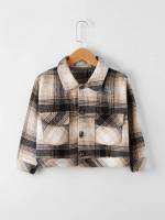  Multicolor Plaid Regular Fit Toddler Girls Clothing 5123