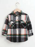 Multicolor Regular Plaid Toddler Girls Clothing 2786