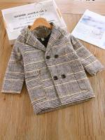 Short  Multicolor Toddler Girl Overcoats 91