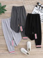  Long Striped Toddler Girl Sweatpants 4170