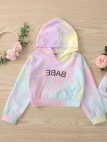 Casual  Crop Toddler Girl Sweatshirts 404