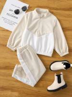  Stand Collar Sporty Toddler Girls Clothing 6890