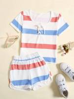  Multicolor Striped Kids Clothing 383