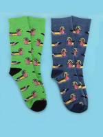 Multicolor  Cartoon Men Socks 404