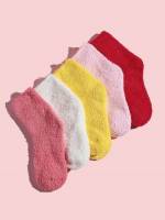  Multicolor Plain Kids Socks  Tights 9945