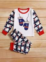 Multicolor Cute Christmas Boys Loungewear 7876