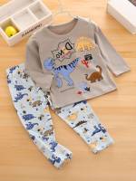 Round Neck  Multicolor Kids Underwear  Sleepwear 864