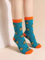   Multicolor Women Socks  Hosiery 4600