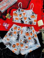  Halloween Cute Multicolor Underwear  Sleepwear 6978