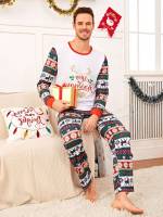  Multicolor Christmas Long Sleeve Men Underwear  Loungewear 1927