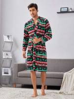  Christmas Belted Long Sleeve Underwear  Sleepwear 2294