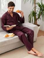  Button Front  Men Loungewear Sets 5966