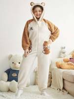  Cartoon Cute Plus Size Sleep Jumpsuits 100