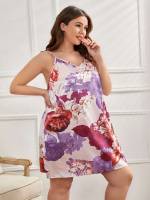  Floral Multicolor Plus Size Nightgowns  Sleepshirts 6837