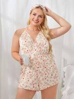 Multicolor Sexy Plus Size Sleep Jumpsuits 4010