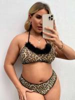  Sexy Leopard Plus Size Sexy Lingerie 983