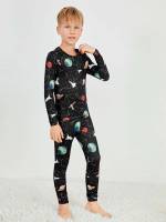 Multicolor Galaxy Cute Boys Loungewear 284