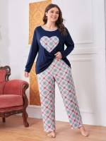  Long Sleeve Round Neck Underwear  Sleepwear 9075